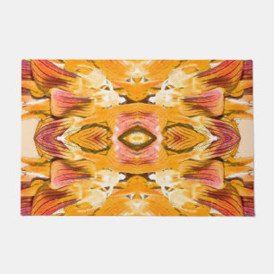 ORANGE PFLANZE - Kunst des digitalen Fraktals - Fußmatte