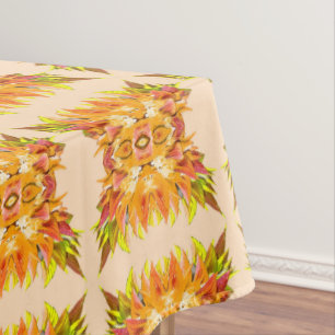 ORANGE PFLANZE - Kunst des digitalen Fraktals - Tischdecke