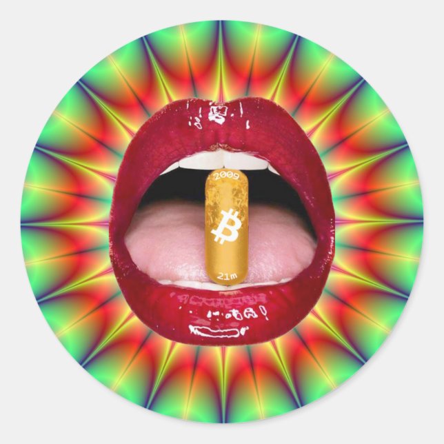 Orange Pill Sticker #2 (Vorderseite)