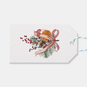 Orange Pine Holiday Garland Geschenkanhänger