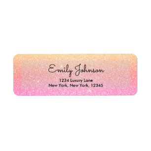 Orange Pink Glitter und Funkeln