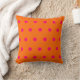 Orange Pink Polka Dots Kissen (Blanket)