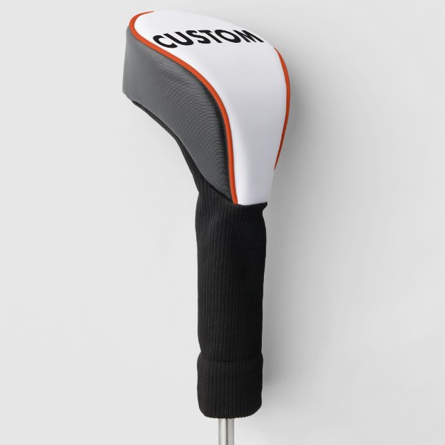 ORANGE Piping Custom Golf Driver Headcover Blank (angewinkelt)