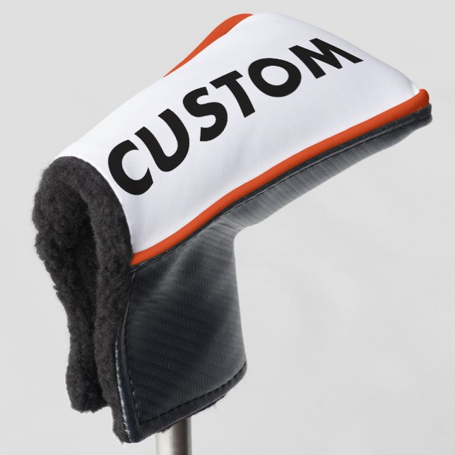 ORANGE Piping Custom Golf Putter Headcover Blank (3/4 Vorderseite)