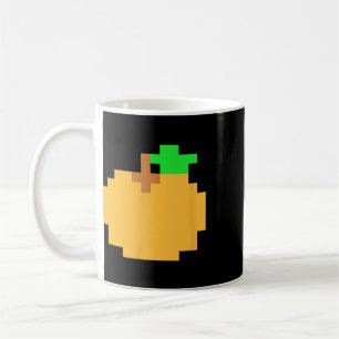 Orange Pixel 8-Bit-Arcade-Videospiel passende Kost Kaffeetasse