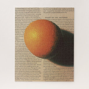 Orange Planet - Form des Universums Puzzle