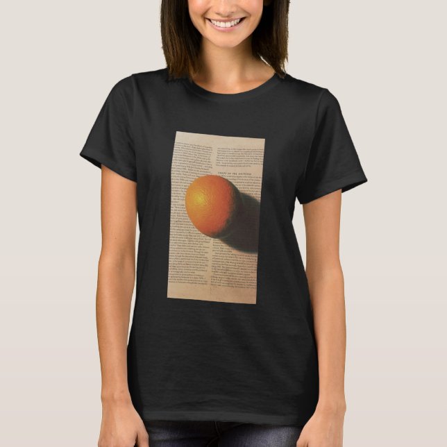 Orange Planet - Form des Universums-T - Shirt (Vorderseite)