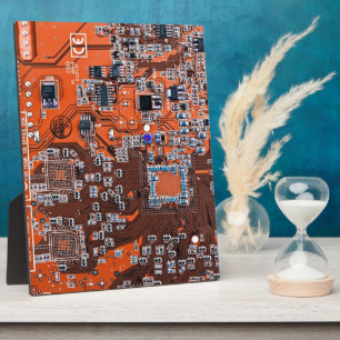 Orange-Platine für Computergeek-Schaltkreise Fotoplatte