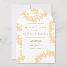 Orange Plumeria Wedding