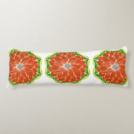 ORANGE POINSETTIA Entwurf Seitenschläferkissen
