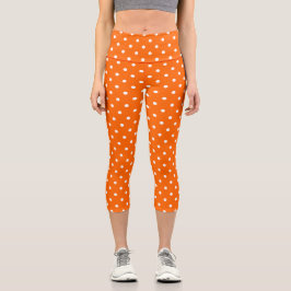 Orange Polka Dos Capris