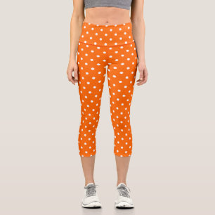 Orange Polka Dos Capris