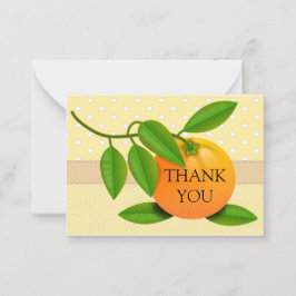 Orange Polka Dot danke Ihnen Karten