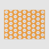 Orange Polka Dot Monogram