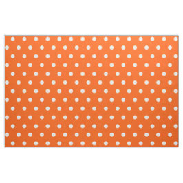 Orange Polka Dots Kunstgewerbe Nähgewebe Stoff