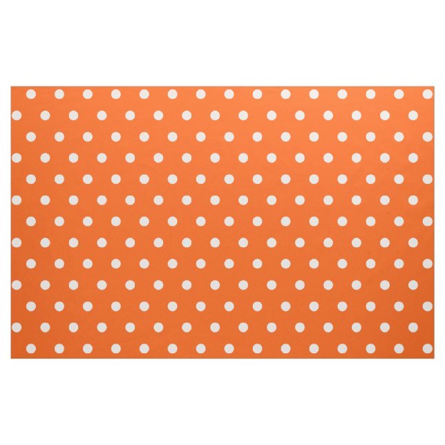 Orange Polka Dots Kunstgewerbe Nähgewebe Stoff (Yard (91,4 cm))