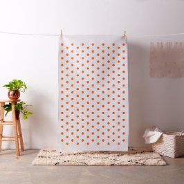 Orange Polka Dots Kunsthandwerk Nähgewebe Stoff
