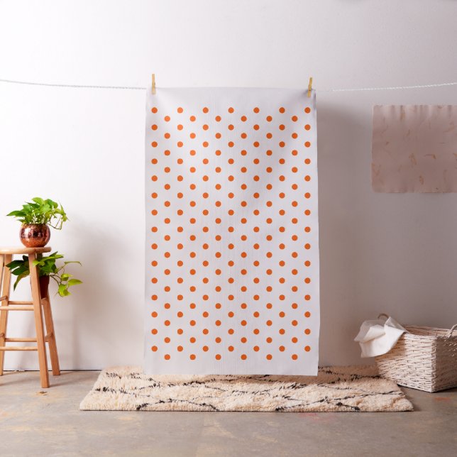 Orange Polka Dots Kunsthandwerk Nähgewebe Stoff (Beispiel)