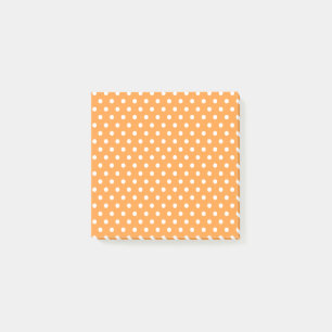 Orange Polka Dots Postit Notes Post-it Klebezettel