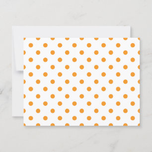 Orange Polka Dots Postkarte