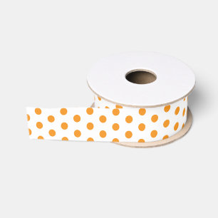 Orange Polka Dots Preppy Multi Ripsband