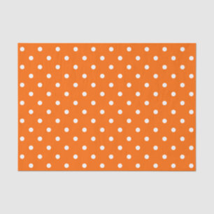 Orange Polka Dots Tissue Paper Seidenpapier