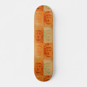 Orange Pop Art Deco Rodelbahn Skateboard Deck