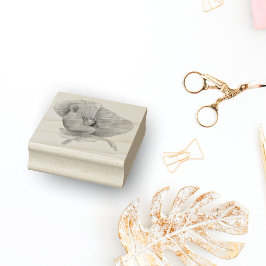 Orange Poppy Gummistempel