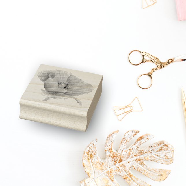 Orange Poppy Gummistempel (Von Creator hochgeladen)