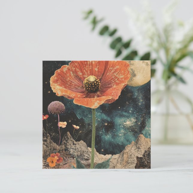 Orange Poppy Under Moonlight (Stehend Vorderseite)