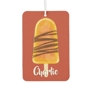 Orange Popsicle individuelle Name Lufterfrischer