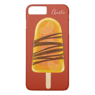Orange Popsim individuelle Name iPhone 8 Plus/7 Plus Hülle