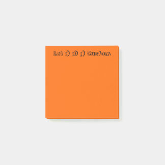 Orange Post-it Klebezettel