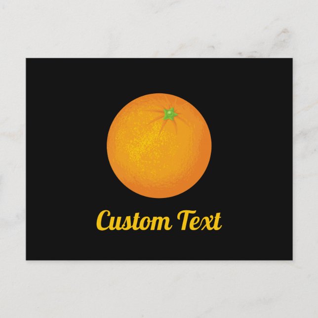 Orange Postkarte (Vorderseite)