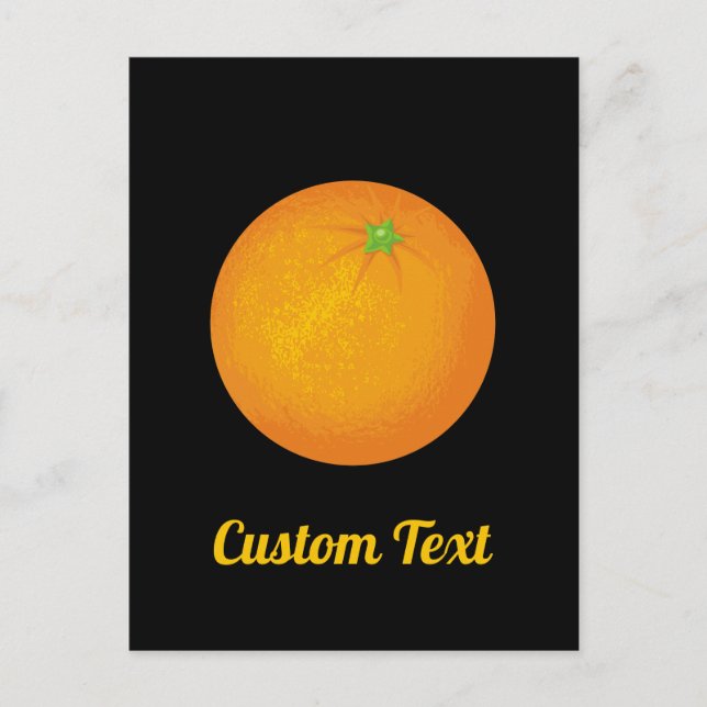 Orange Postkarte (Vorderseite)