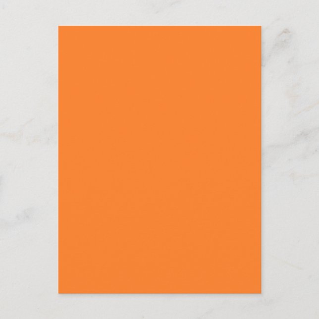 Orange Postkarte (Vorderseite)
