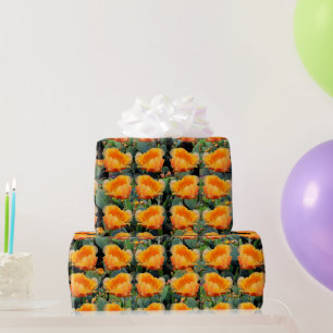 Orange Prickly Pear Opuntia Blume Design Geschenkpapier