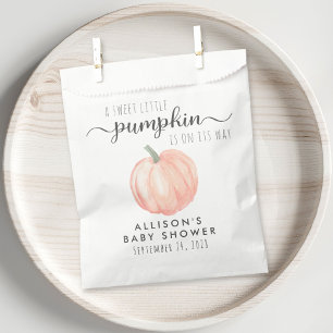 Orange Pumpkin Baby Dusche Vielen Dank Geschenktütchen