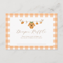 Orange Pumpkin Baby Raffle Enclosure Card 3.5x5 Begleitkarte
