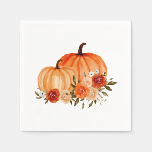 Orange Pumpkin Babydusche ROSE Serviette