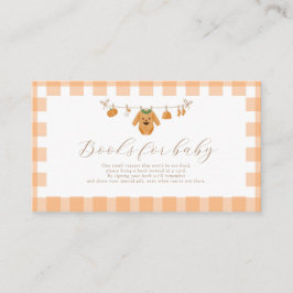 Orange Pumpkin Books for Baby Enclosure Card 3.5x2 Begleitkarte