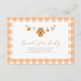 Orange Pumpkin Books for Baby Enclosure Card 3.5x5 Begleitkarte