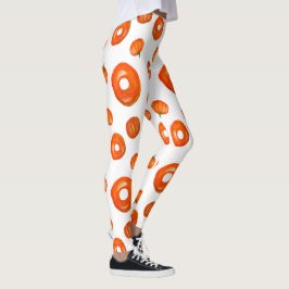 Orange Pumpkin Donuts Grafische Leggings