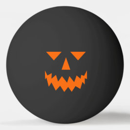 Orange Pumpkin Face Ping Pong Ball Tischtennisball