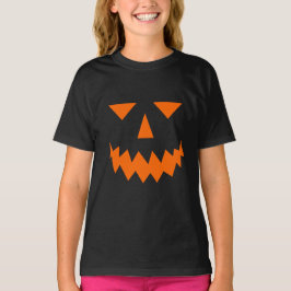 Orange Pumpkin Face T - Shirt (Child)