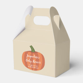 Orange Pumpkin Fall Baby Dusche Geschenkschachtel