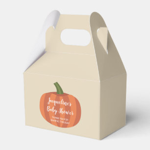 Orange Pumpkin Fall Baby Dusche Geschenkschachtel