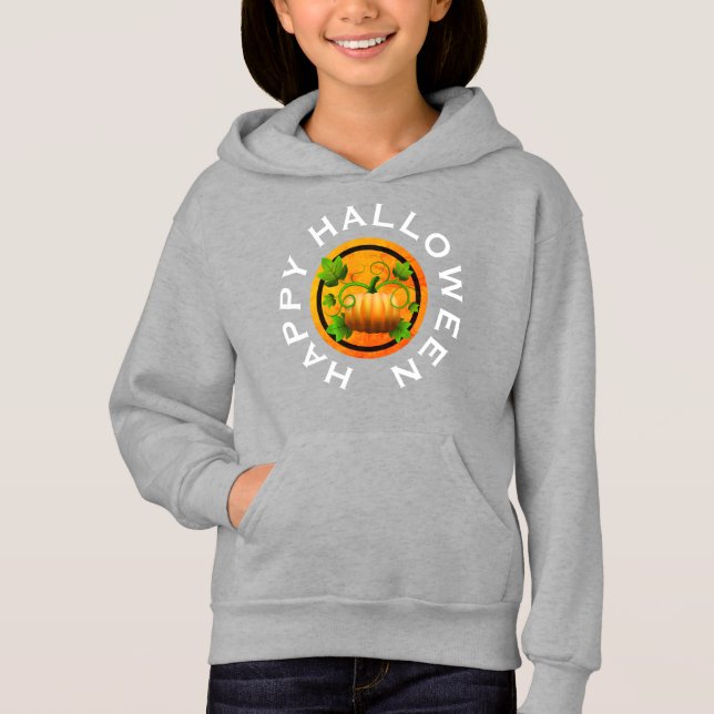 Orange Pumpkin Halloween Shirt (Vorderseite)