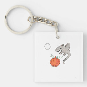 Orange Pumpkin mit Dragon Schlüsselanhänger