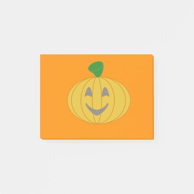 Orange Pumpkin Post-it Klebezettel (Vorderseite)